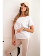 model 21770434 komplet halenka + kalhoty světle růžová - K-Fashion model 21770434 komplet halenka + kalhoty světle růžová - K-Fashion