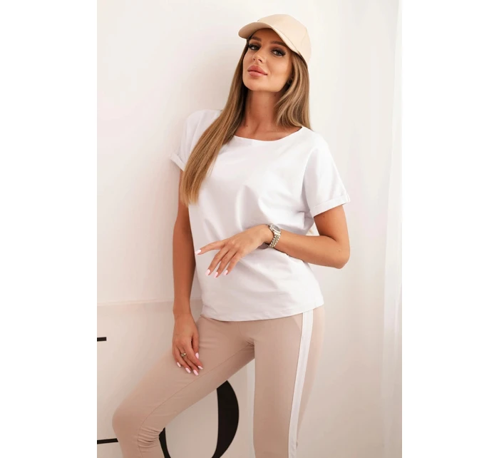 model 21770434 komplet halenka + kalhoty světle růžová - K-Fashion model 21770434 komplet halenka + kalhoty světle růžová - K-Fashion