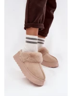 Sněhule Na Platformě S Kožešinou A Přezkou Béžové model 21714727 - Boto Sněhule Na Platformě S Kožešinou A Přezkou Béžové model 21714727 - Boto