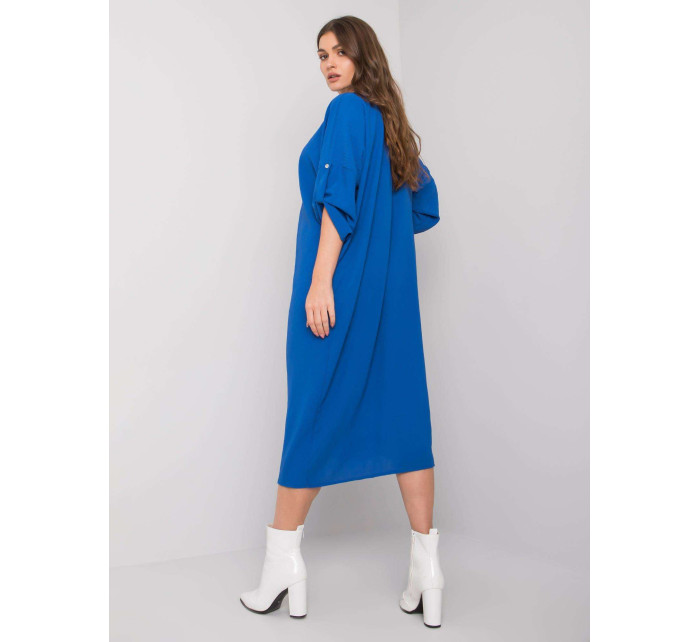 Tmavě modré oversized šaty