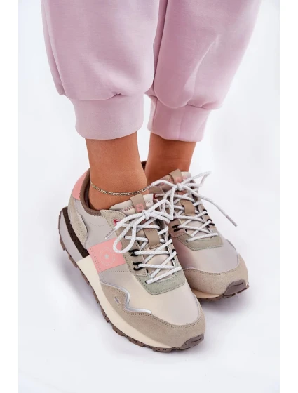 Dámské semišové tenisky Big Star HI-POLY SYSTEM – šedo-růžové Dámské semišové tenisky Big Star HI-POLY SYSTEM – šedo-růžové