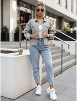 Dámská džínová bunda LANDIA sepraná šedá FashionStreet TY5684