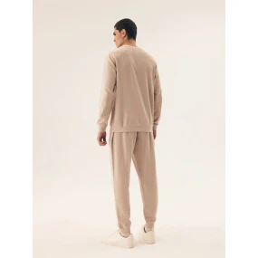 Pánské pyžamo 42638 Desert beige - HENDERSON Pánské pyžamo 42638 Desert beige - HENDERSON
