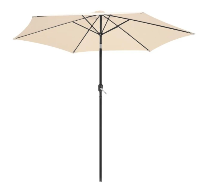 ZAHRADNÍ SLUNEČNÍK 300 CM SKLÁDACÍ BÉŽOVÝ