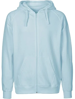 Neutral O 63301 Pánská mikina s kapucí z bio bavlny 77.6331 light blue