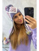 Dámská klapka na uši Eunika K322 fialová