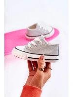 Dětské tenisky vázané stříbrný model 21587120 - Boto