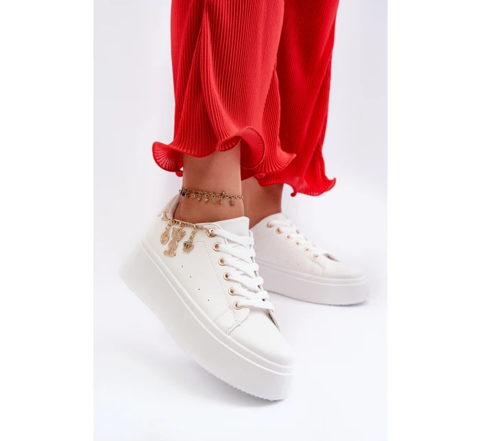 Dámské tenisky s ozdobou Bílé Celedria