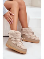 Sněhule S Kožíškem A Šněrováním Béžové model 21679603 - Boto Sněhule S Kožíškem A Šněrováním Béžové model 21679603 - Boto