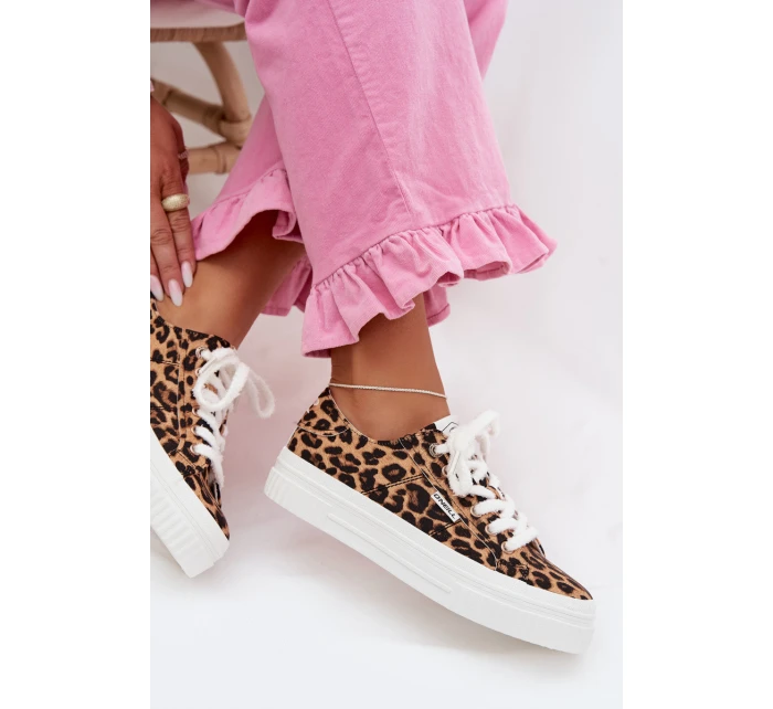 Dámské tenisky na platformě O`NEILL SPINNA C WOMEN LOW 90261009.92A Leopardí vzor