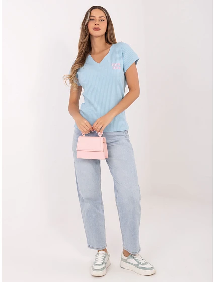 Bluzka RV BZ model 22072968 jasny niebieski - FPrice Bluzka RV BZ model 22072968 jasny niebieski - FPrice