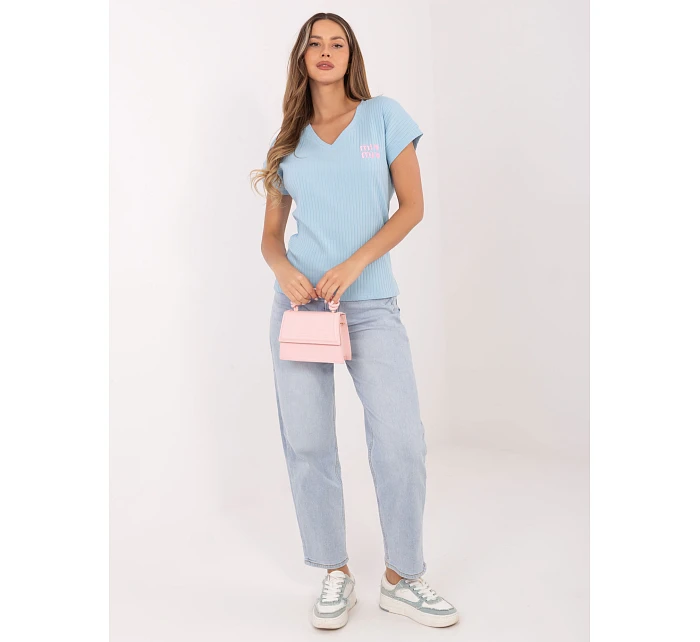 Bluzka RV BZ model 22072968 jasny niebieski - FPrice Bluzka RV BZ model 22072968 jasny niebieski - FPrice