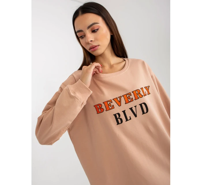 Bluza VI BL model 19755093 ciemny bezowy - FPrice Bluza VI BL model 19755093 ciemny bezowy - FPrice