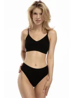 Dámské bambusové kalhotky Bamboo Bikini černé - Julimex