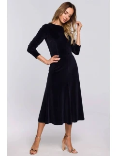 Dámské šaty M557 Tmavě modrá - MOE