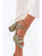 Sandály na podpatku model 212825 Step in style Sandály na podpatku model 212825 Step in style