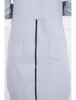 Mikina se zipem na zádech šedá