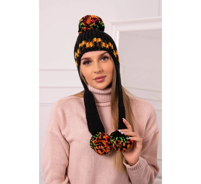 Dámská ušanka Nadia K321 černá Dámská ušanka Nadia K321 černá