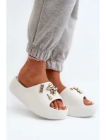 Dámské Lehké Pěnové Žabky S Ozdobami Bílé model 21665927 - Boto