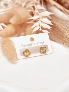 Náušnice ze nerezové oceli zlaté