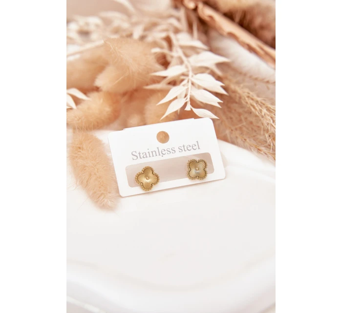 Náušnice ze nerezové oceli zlaté Náušnice ze nerezové oceli zlaté