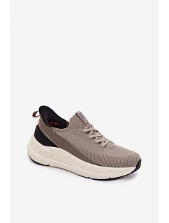 Pánské Sportovní Boty Textilní SlipOn Sneakers Na Platformě  Béžové model 22147184 - Kobbo