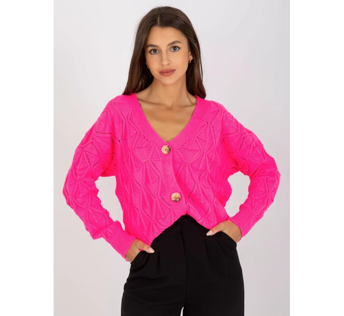 Dámský svetr LC SW 803 fluo růžový