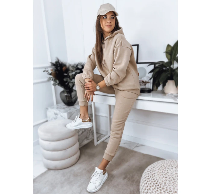 KSENIIA PREMIUM dámská tepláková souprava ve světle béžové barvě FashionStreet AY0784