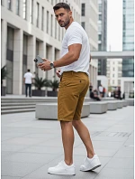 Pánské velbloudí džínové šortky FashionStreet SX2571
