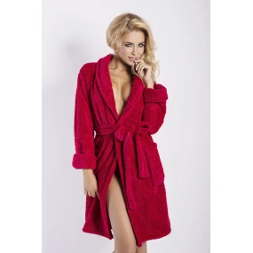 Dámský župan Eliza short wine - DKAREN