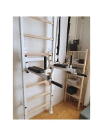 GYMNASTICKÁ TYČ GYNASTICKÁ RUKOJEŤ DĚTSKÉ PŘÍSLUŠENSTVÍ BÍLÁ MATERIÁLNÍ LAVIČKA 413 dětské