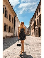 Dámské sandály s pásky imitace kůže Černé Glamira Dámské sandály s pásky imitace kůže Černé Glamira