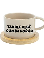 TAKHLE BLBĚ ČUMÍM POŘÁD - krémový hrníček makronka 200 ml