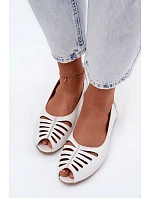baleríny z přírodní kůže  Bílá model 22123128 - Maciejka