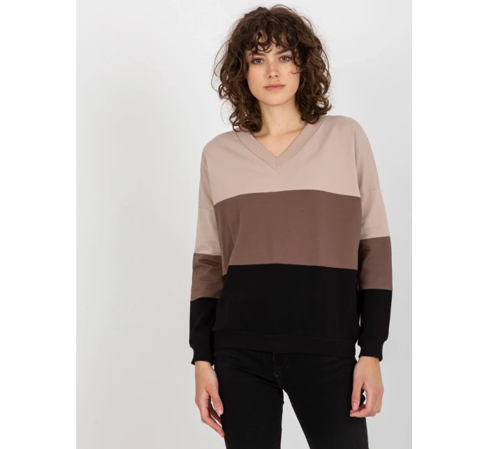 Mikina RV BL 8328.34X černá a béžová