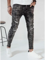 Pánské černé džínové kalhoty FashionStreet UX4146
