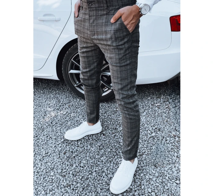 Pánské tmavě šedé kalhoty FashionStreet UX4404