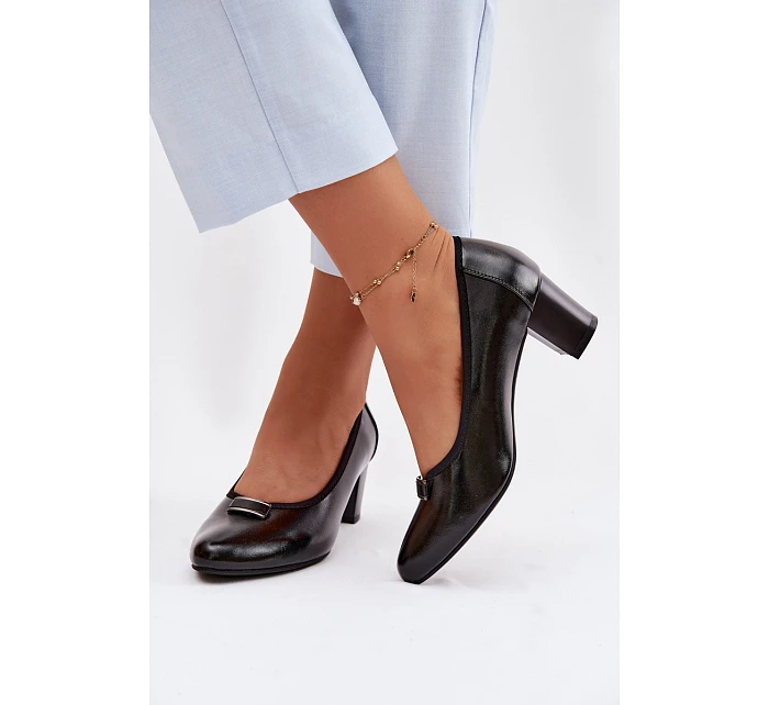 Lodičky na podpatku Vinceza 58622 Černé Lodičky na podpatku Vinceza 58622 Černé