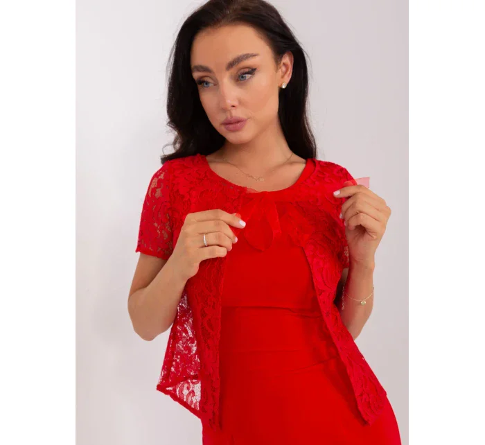 Sukienka LK SK czerwony model 18856482 - FPrice Sukienka LK SK czerwony model 18856482 - FPrice