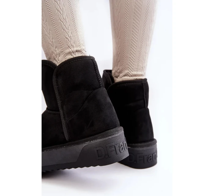 Veganské voděodolné sněhule na platformě D.Franklin černý