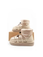 D.Franklin sněhule dámské zimní módní zateplené boty zlaté dámské