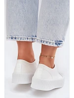 Dámské tenisky na platformě Big Star TT274269 Bílé