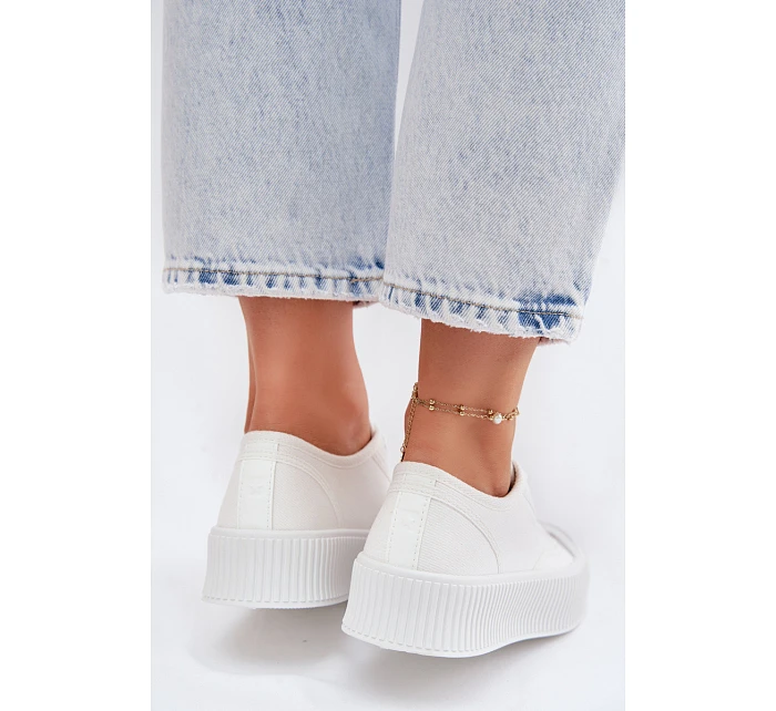 Dámské tenisky na platformě Big Star TT274269 Bílé