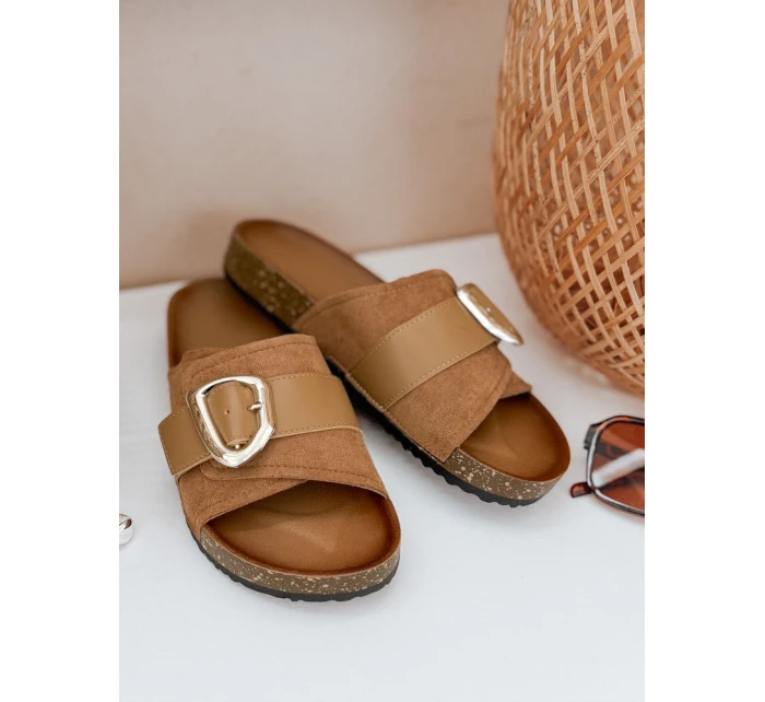 Dámské žabky NOLVINA beige FashionStreet ZY0977