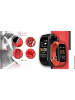 GIEWONT Smartwatch černé a červené 2 řemínky GW200-1 GIEWONT Smartwatch černé a červené 2 řemínky GW200-1