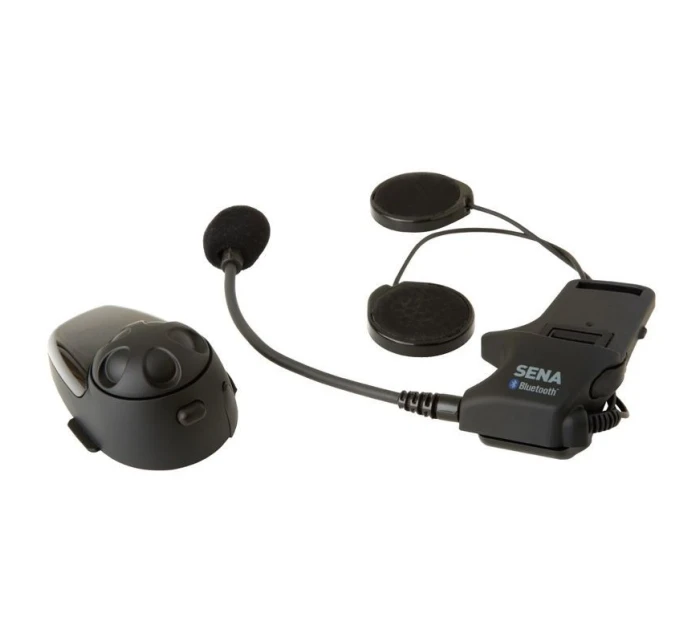 Sena SMH10D-10 Bluetooth 3.0 900M interkom pro motocykly s mikrofonem na čelence, sada pro 2 helmy