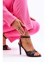 Dámské sandály na vysokém podpatku Černá My Darling Dámské sandály na vysokém podpatku Černá My Darling