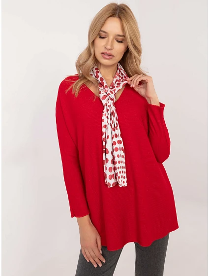 Bluzka DHJ BZ model 20609047 czerwony - FPrice Bluzka DHJ BZ model 20609047 czerwony - FPrice