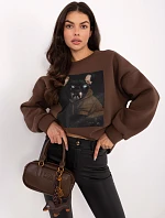 Mikina MI BL 4216 1.82 hnědá