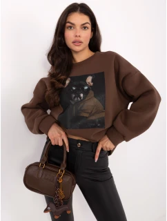 Mikina MI BL 4216 1.82 hnědá